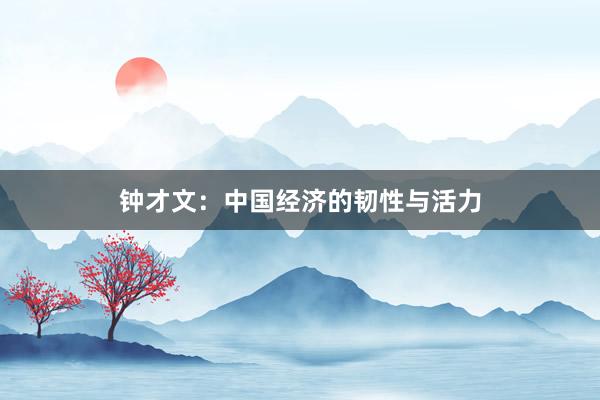 钟才文：中国经济的韧性与活力