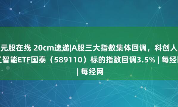 元股在线 20cm速递|A股三大指数集体回调，科创人工智能ETF国泰（589110）标的指数回调3.5% | 每经网